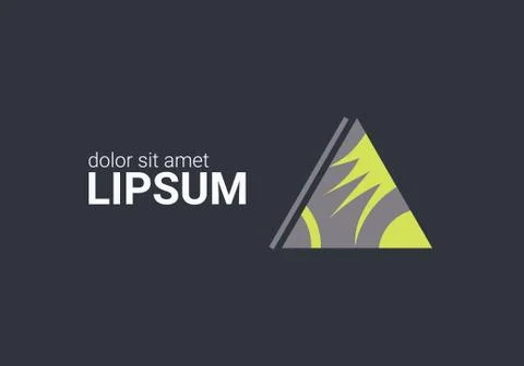 Vector Logo Design. Abstract symbol. For any company Stock Illustration