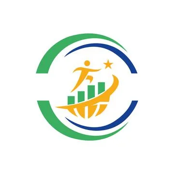 Vector logo design featuring a man holding a plant and earth logo design Stock-Illustration