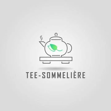 Vector logo design | tea shop template. Stock Illustration