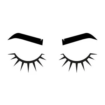 Vector logo design template for beauty salon. Lash and Brow Stock Illustration
