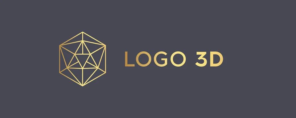 Vector logo design template for business . Vector geometric icon. Linear style Stock Illustration
