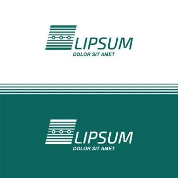 Vector logo design template. Electronic Digital data. Stock Illustration