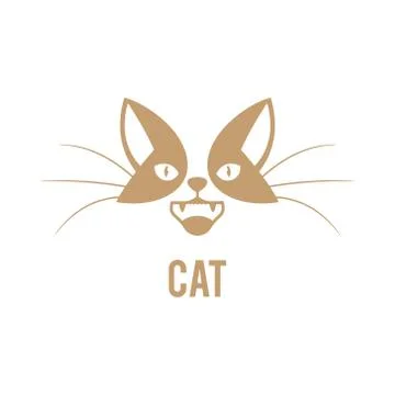 Vector logo design template for pet shops. Stock Illustration