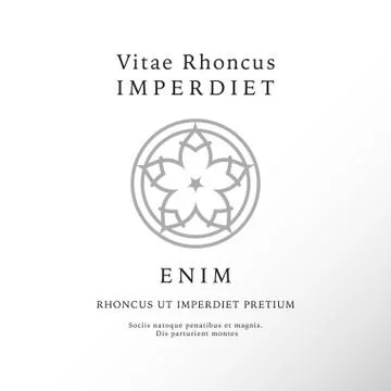 Vector logo design templates and emblems in trendy linear style Stock Illustration