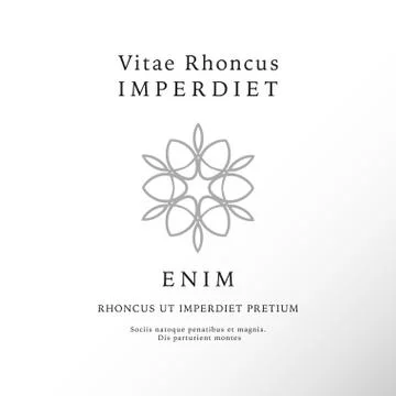 Vector logo design templates and emblems in trendy linear style Stock Illustration