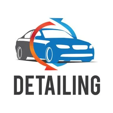 Vector logo for detailing car and tuning Illustrazione stock
