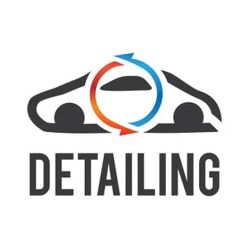 Vector logo for detailing car and tuning Stock Illustration