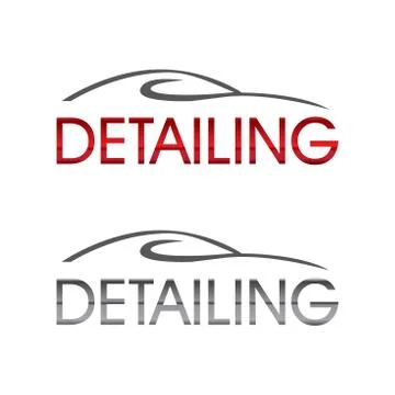 Vector logo for detailing car and tuning Stock Illustration