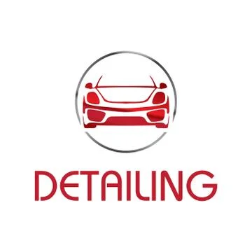 Vector logo for detailing car and tuning Stock Illustration