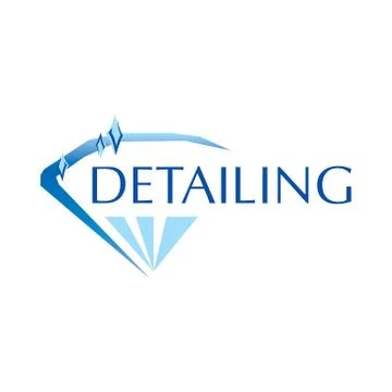 Vector logo for detailing car and tuning Stock Illustration