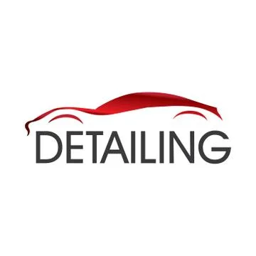 Vector logo for detailing car and tuning Stock Illustration