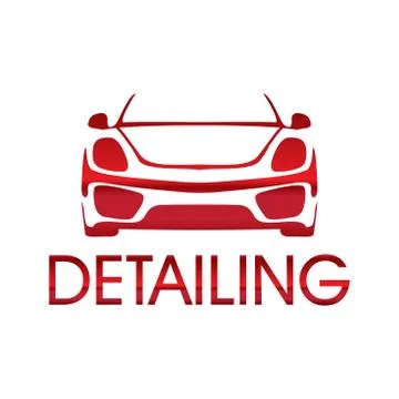 Vector logo for detailing car and tuning Stock Illustration
