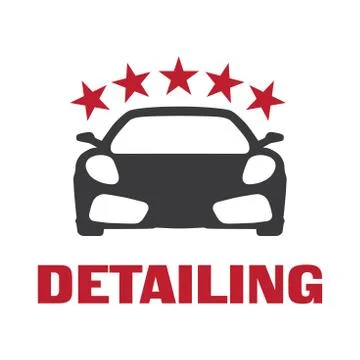 Vector logo for detailing car and tuning Stock Illustration