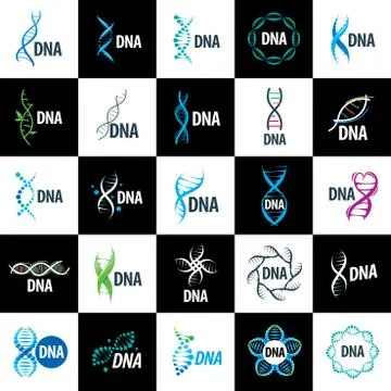 Vector logo dna Stock Illustration
