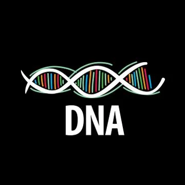 Vector logo dna Stock Illustration