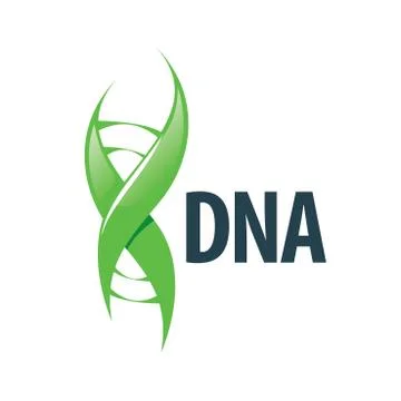 Vector logo dna Illustrazione stock