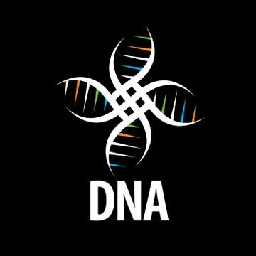 Vector logo dna Stock-Illustration