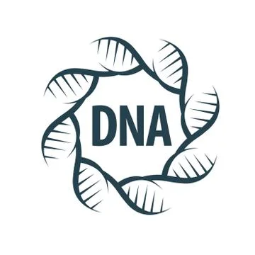 Vector logo dna Stock Illustration