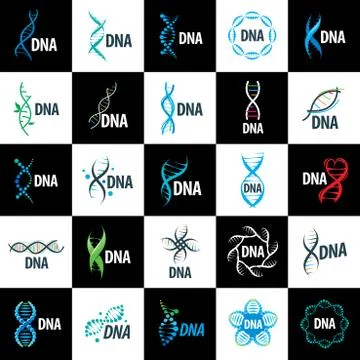 Vector logo dna Illustrazione stock
