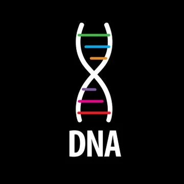 Vector logo dna Stock-Illustration