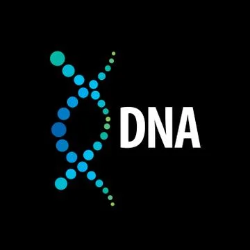 Vector logo dna 스톡 일러스트