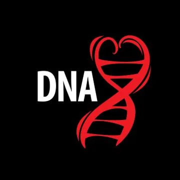 Vector logo dna 스톡 일러스트