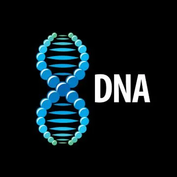 Vector logo dna 스톡 일러스트