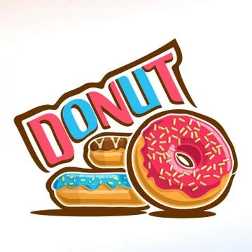 Vector logo for Donut Stock Illustration