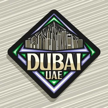 Vector logo for Dubai Stock Illustration