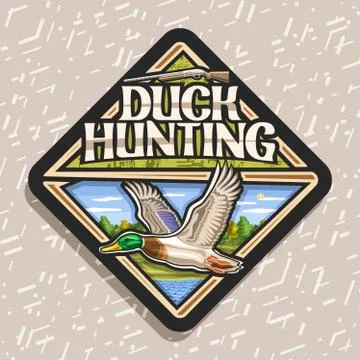 Vector logo for Duck Hunting Stock Illustration