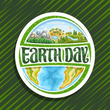 Vector logo for Earth Day Stock Illustration