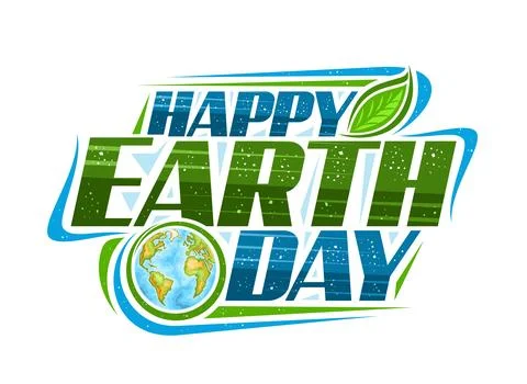 Vector logo for Earth Day Stock Illustration