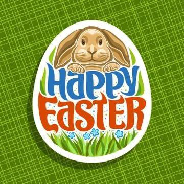 Vector logo for Easter holiday Stock Illustration