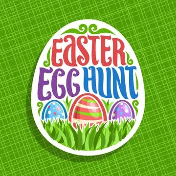 Vector logo for Easter holiday Stock Illustration