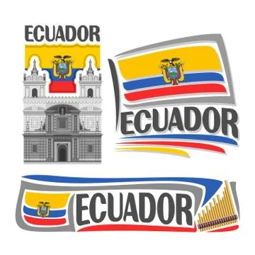 Vector logo for Ecuador Illustrazione stock