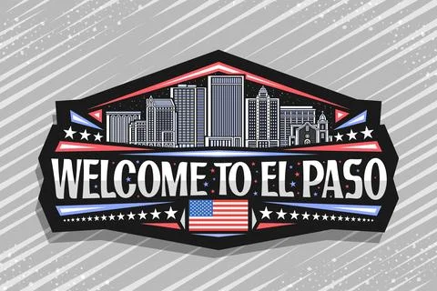 Vector logo for El Paso City Stock Illustration