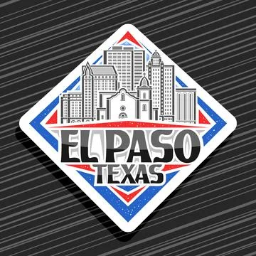 Vector logo for El Paso City Stock Illustration