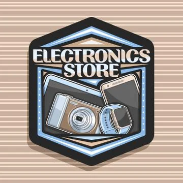 Vector logo for Electronics Store Illustrazione stock