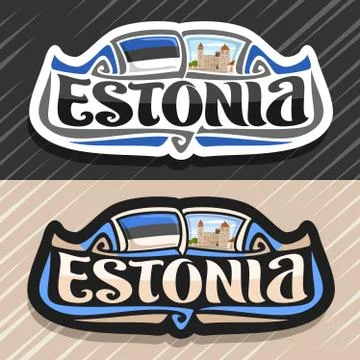 Vector logo for Estonia Stock Illustration