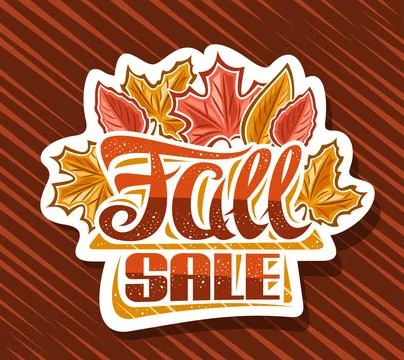 Vector logo for Fall Sale Stock Illustration