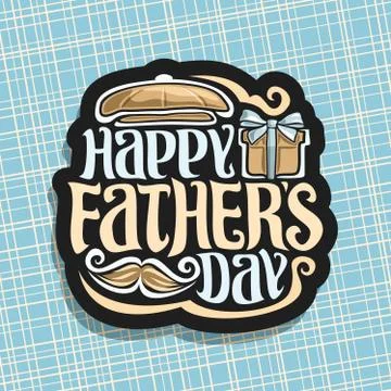 Vector logo for Fathers Day Stock Illustration