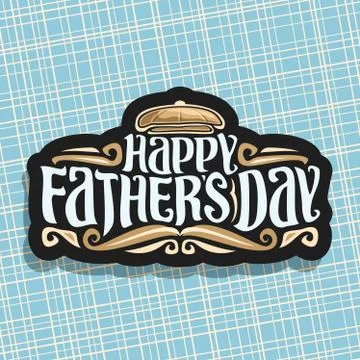 Vector logo for Fathers Day Stock Illustration
