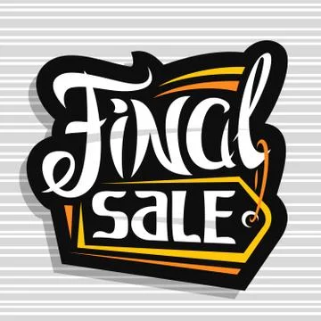 Vector logo for Final Sale Stock-Illustration