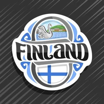 Vector logo for Finland Stock Illustration
