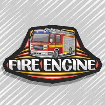 Vector logo for Fire Engine Stock Illustration