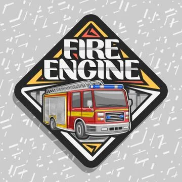 Vector logo for Fire Engine Stock Illustration