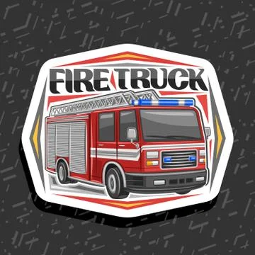 Vector logo for Fire Truck Stock Illustration