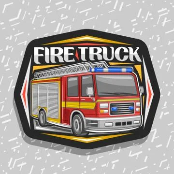 Vector logo for Fire Truck Stock Illustration