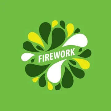 Vector logo firework Stock Illustration