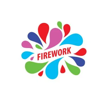 Vector logo firework Stock Illustration